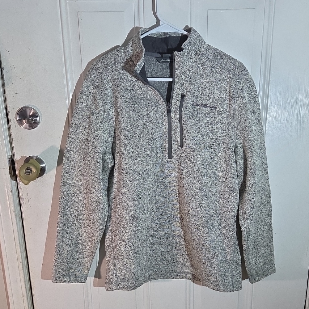 Gray Quarter-Zip Pullover